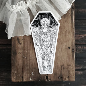 Skeleton Coffin Bookmark