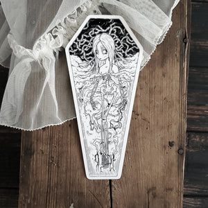 Skeleton Coffin Thorn Bookmark