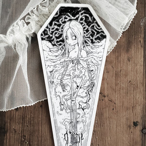 Skeleton Coffin Thorn Bookmark