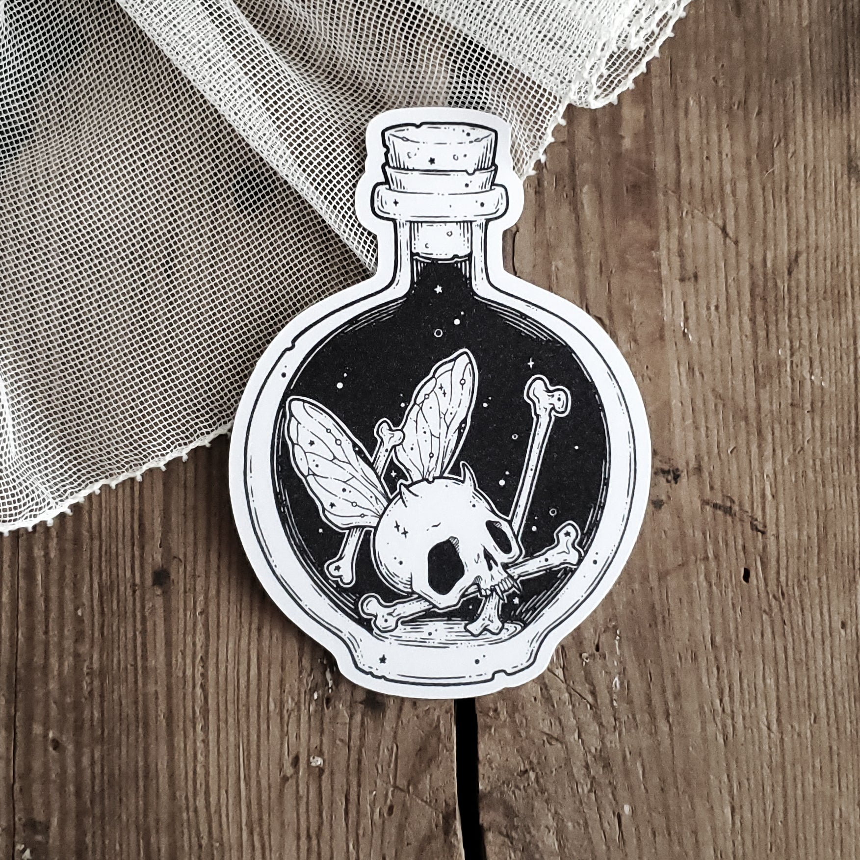 Horned Bottled Fairy Magnet