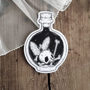 Horned Bottled Fairy Magnet