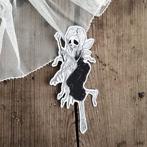 Sparkle Bones Fairy Skeleton Magnet