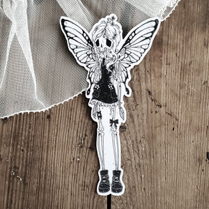 Flutter Bones Fairy Skeleton Magnet