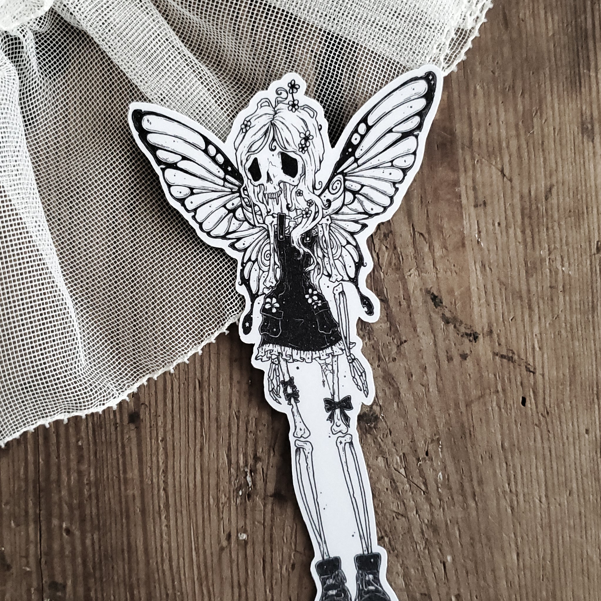 Flutter Bones Fairy Skeleton Magnet