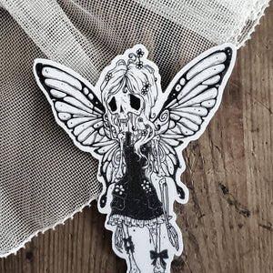 Flutter Bones Fairy Skeleton Magnet