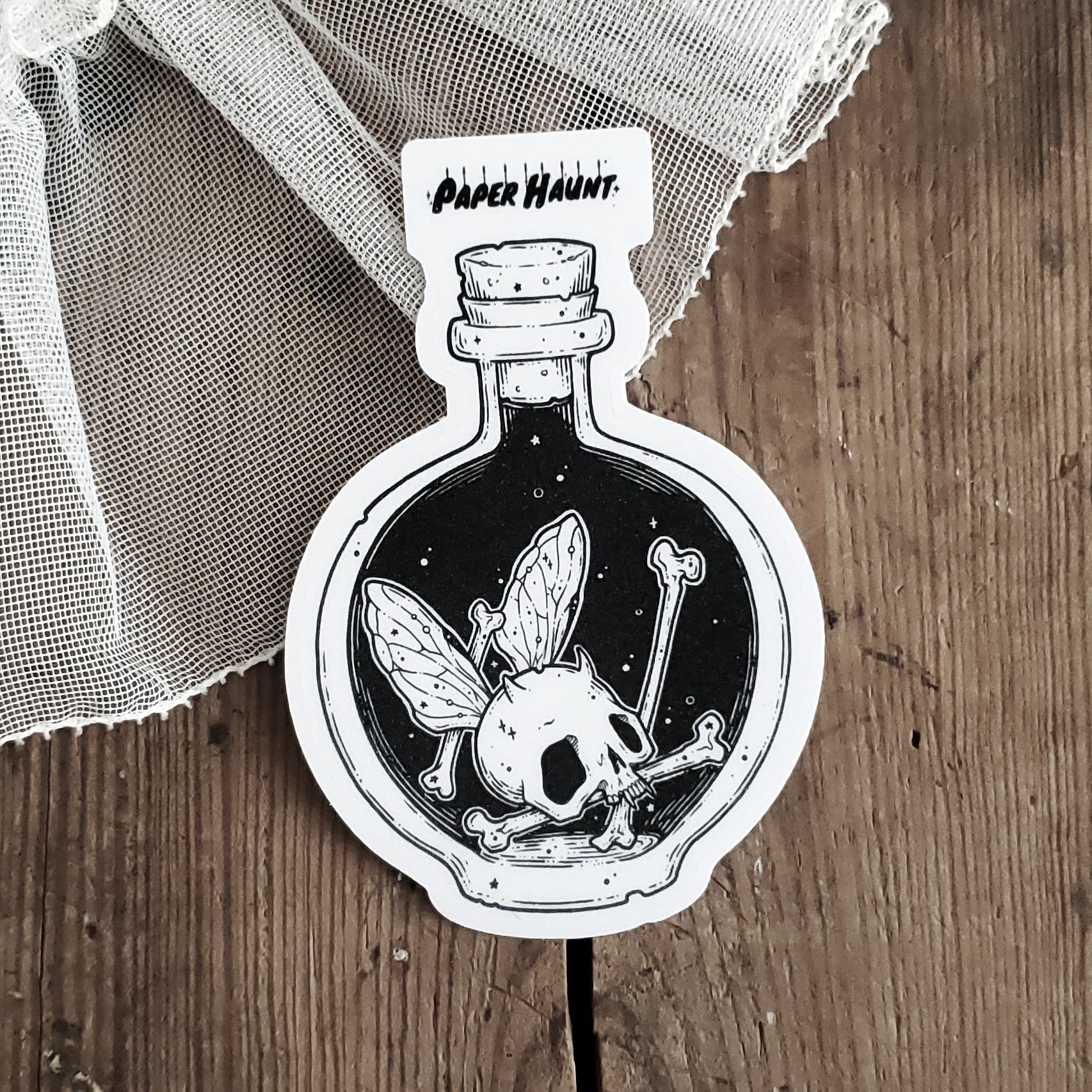Horned Bottled Fairy Sticker