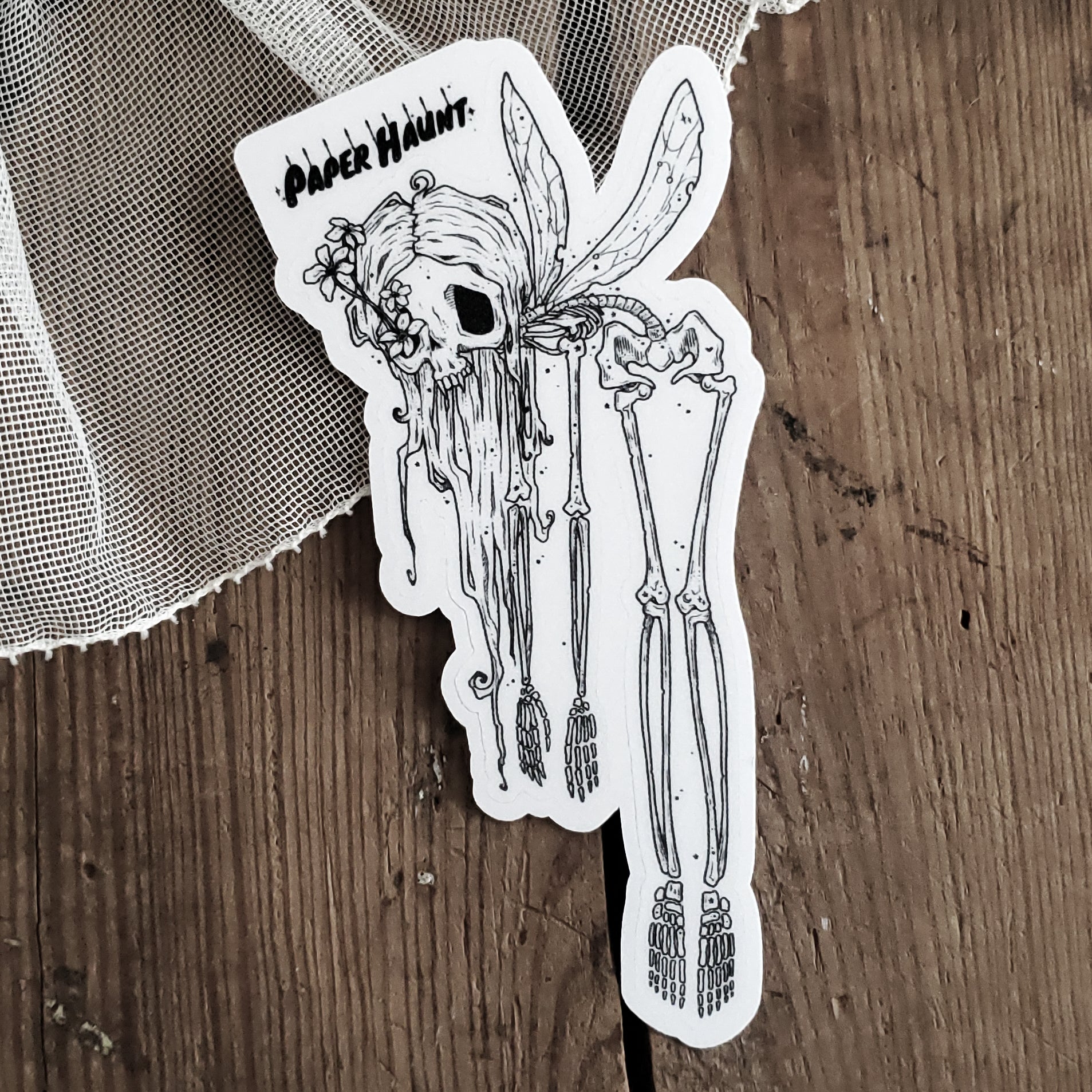 Fairy Skeleton Sticker