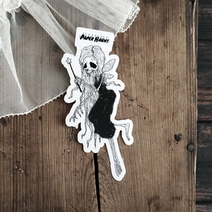 Sparkle Bones Fairy Skeleton Sticker