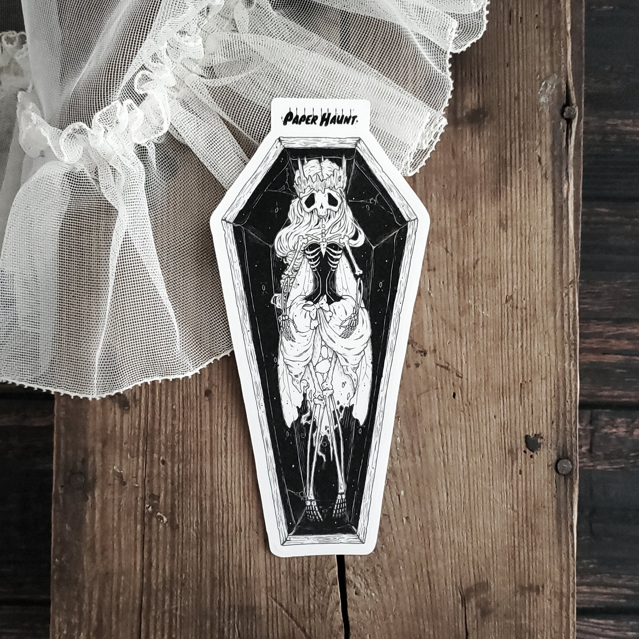 Coffin Fairy Skeleton Sticker
