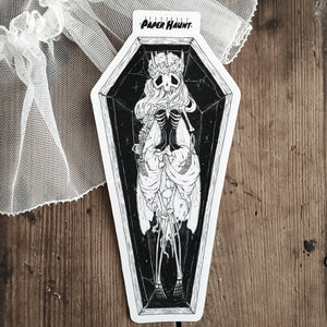 Coffin Fairy Skeleton Sticker