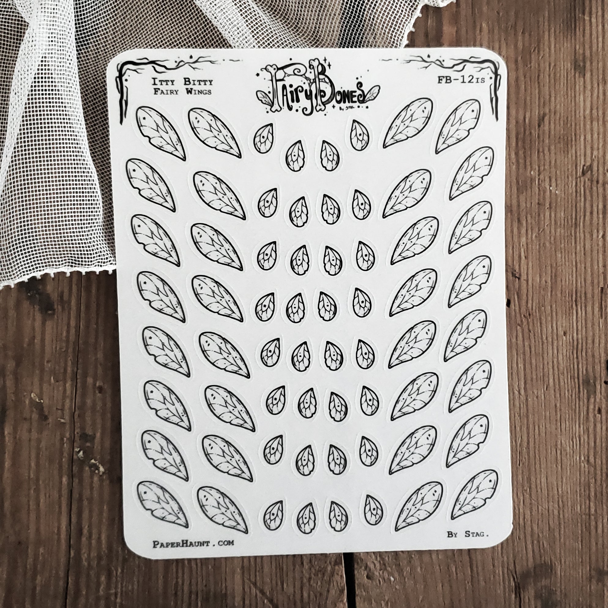 Mini Fairy Wing Planner STICKER Sheet