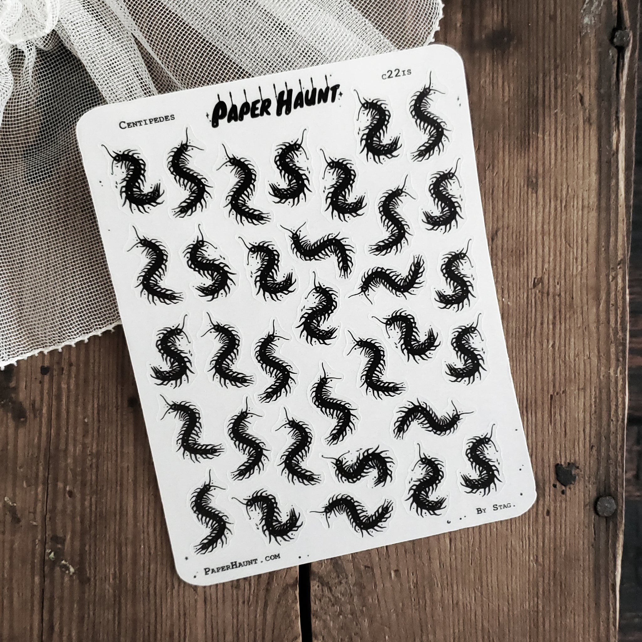 Centipede Planner STICKER Sheet