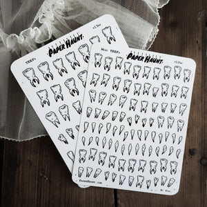 Teeth STICKER sheet
