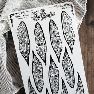 Dragonfly Fairy Wing STICKER Sheet