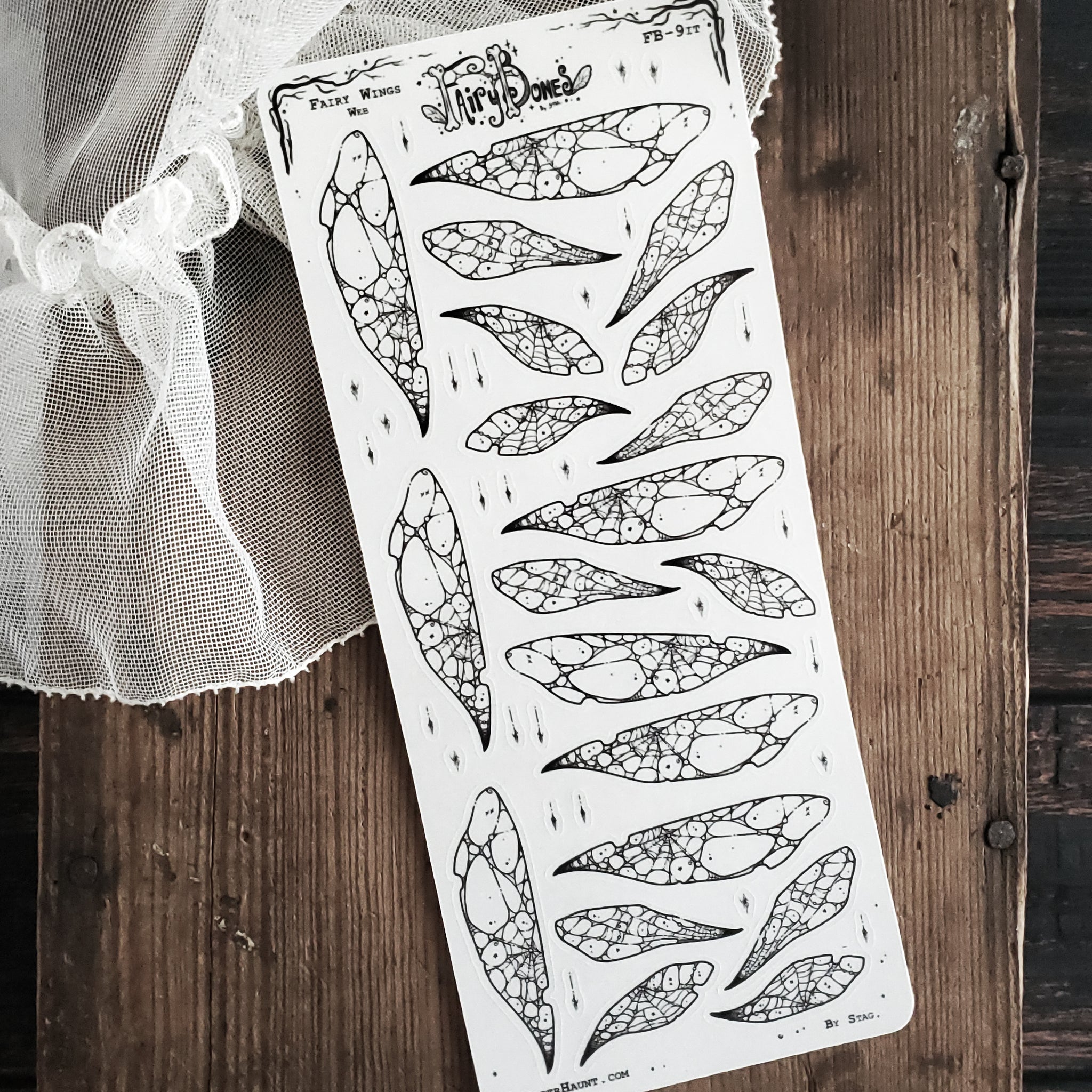 Web Fairy Wing STICKER Sheet