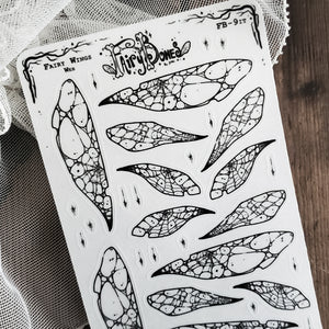 Web Fairy Wing STICKER Sheet