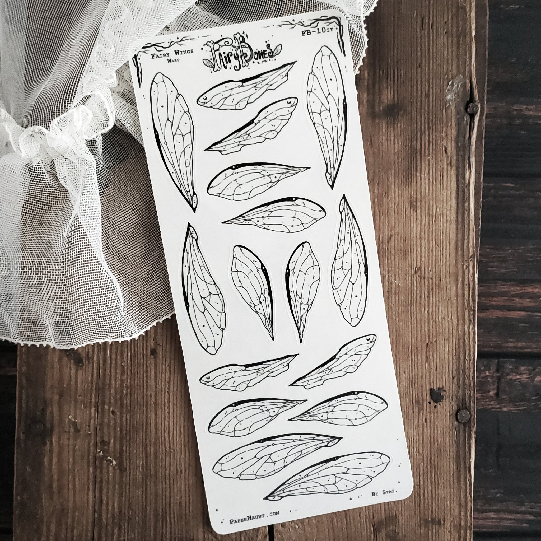 Wasp Fairy Wing STICKER Sheet