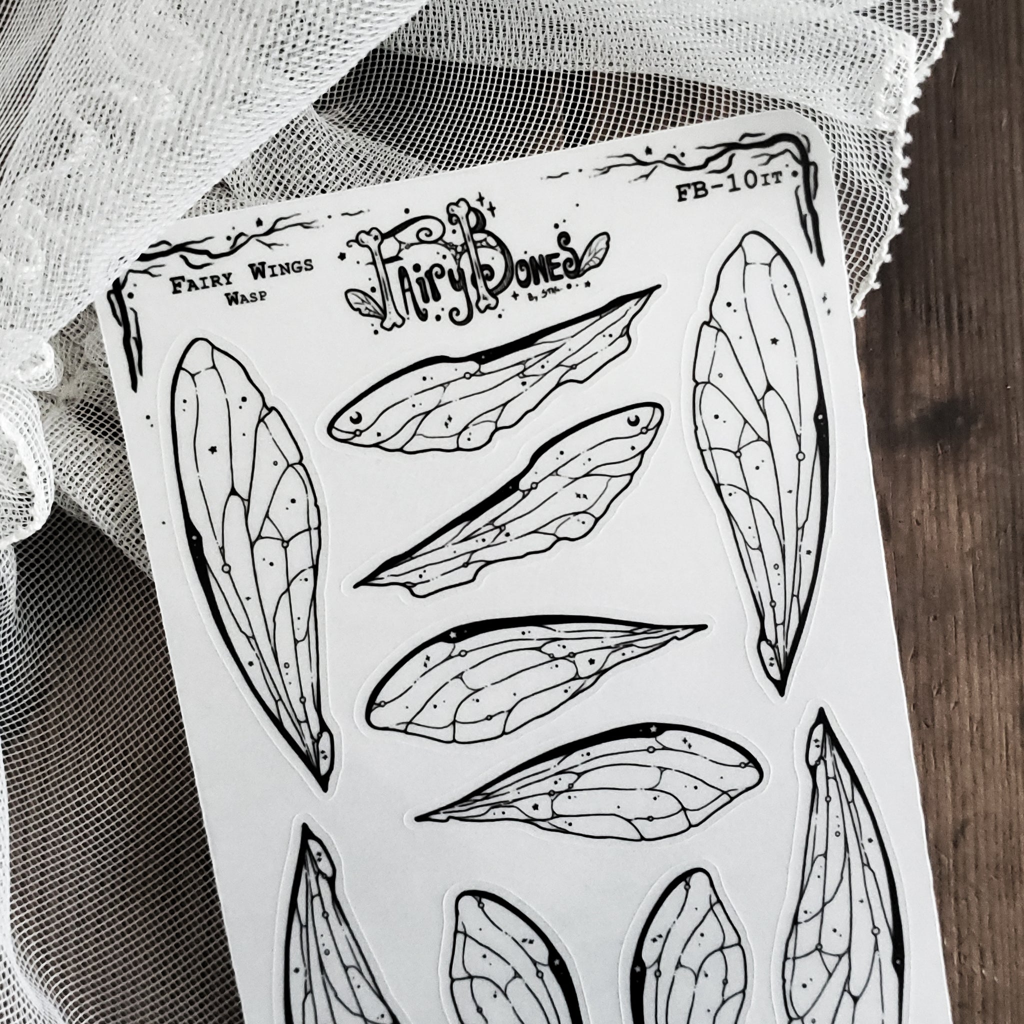 Wasp Fairy Wing STICKER Sheet
