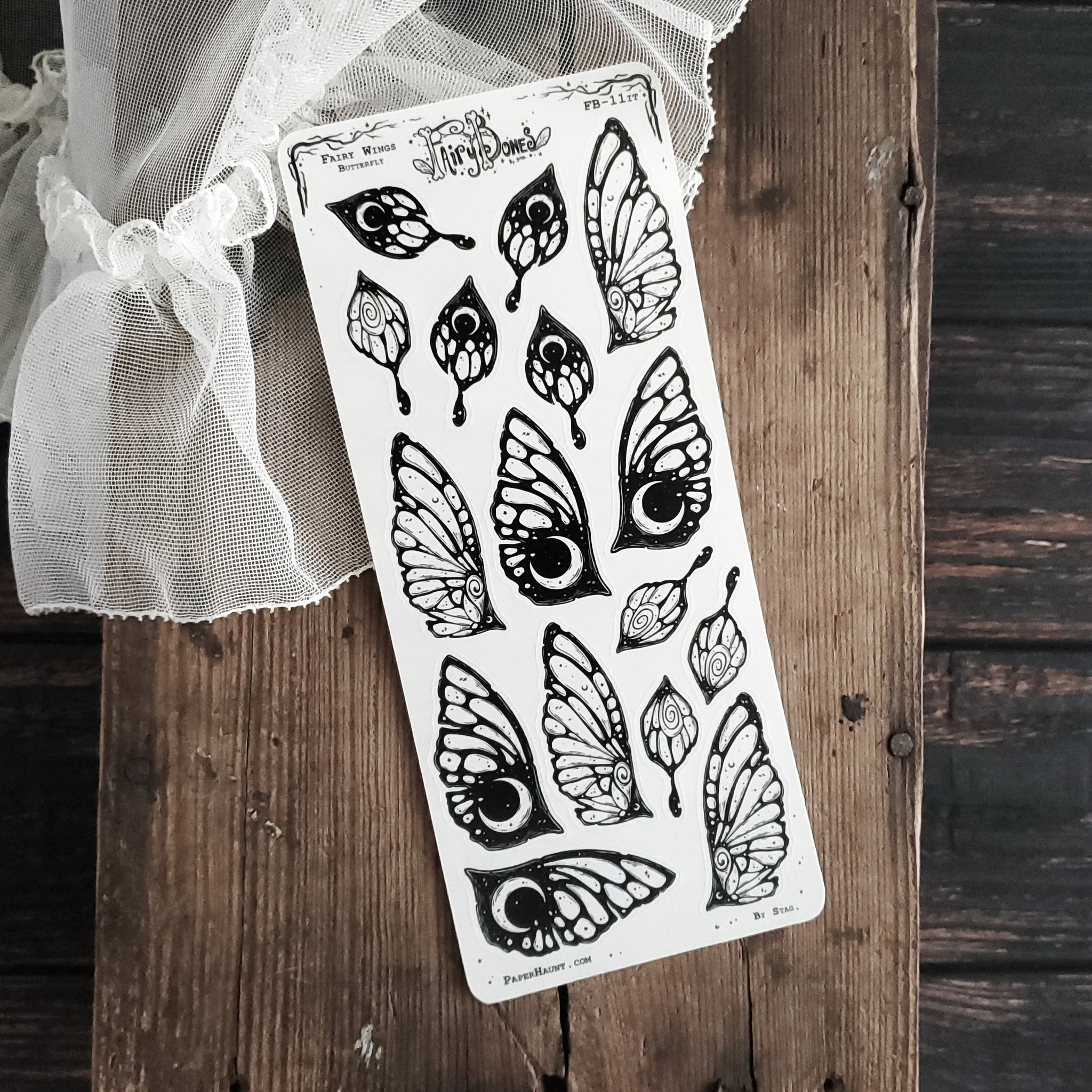 Butterfly Fairy Wing STICKER Sheet