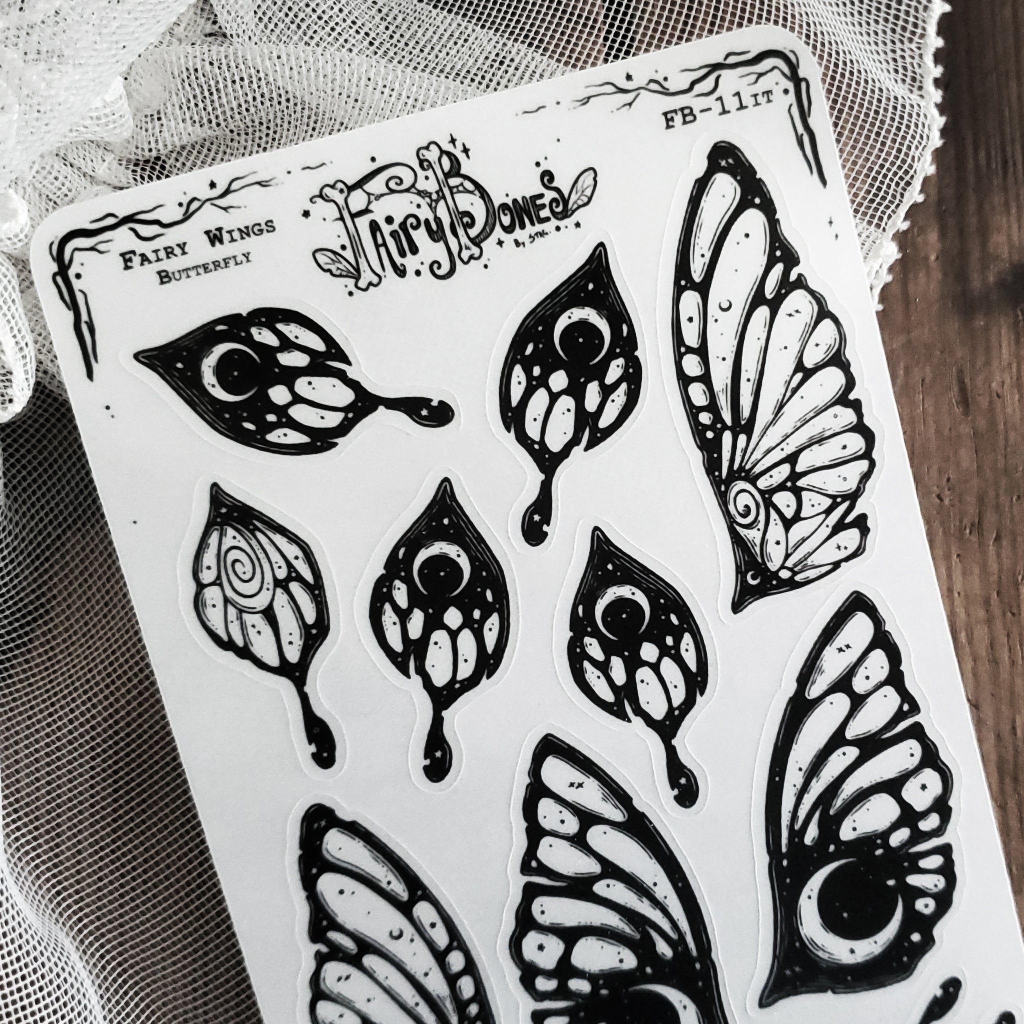 Butterfly Fairy Wing STICKER Sheet