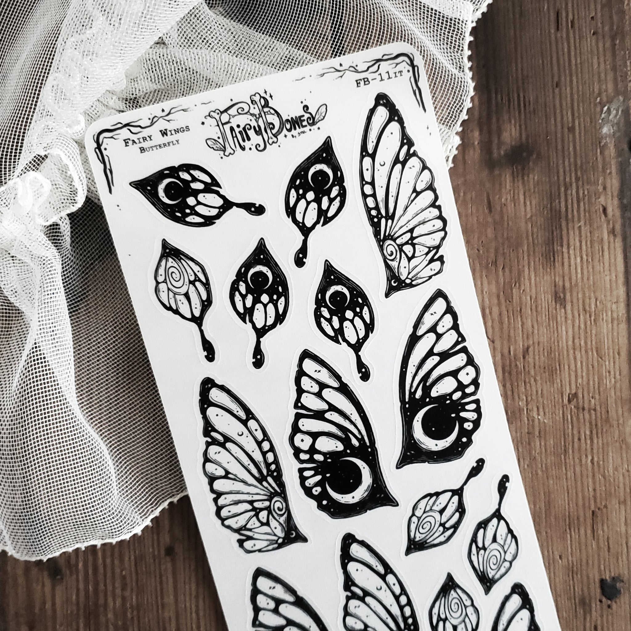 Butterfly Fairy Wing STICKER Sheet