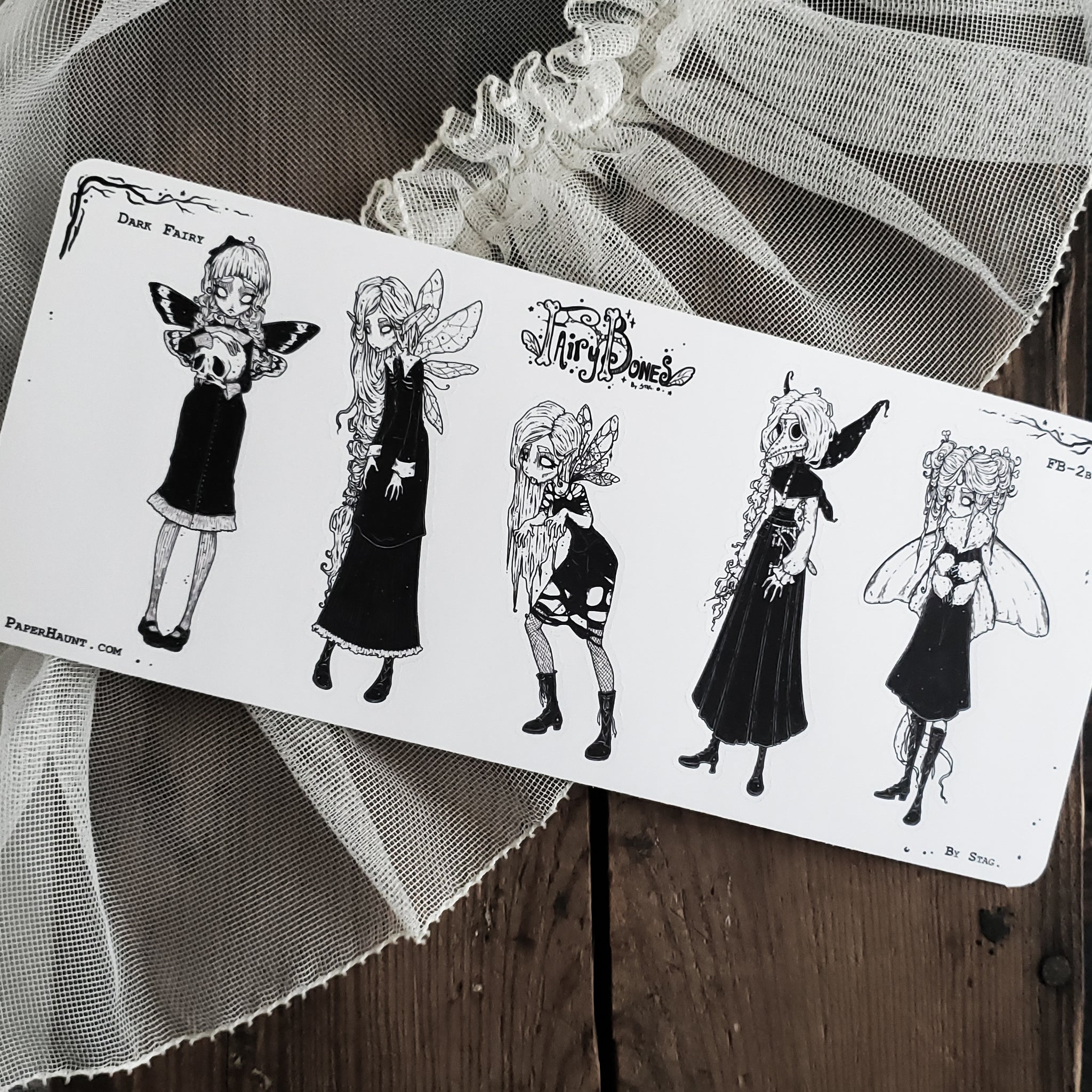 Dark Fairy STICKER Sheet