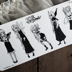 Dark Fairy STICKER Sheet