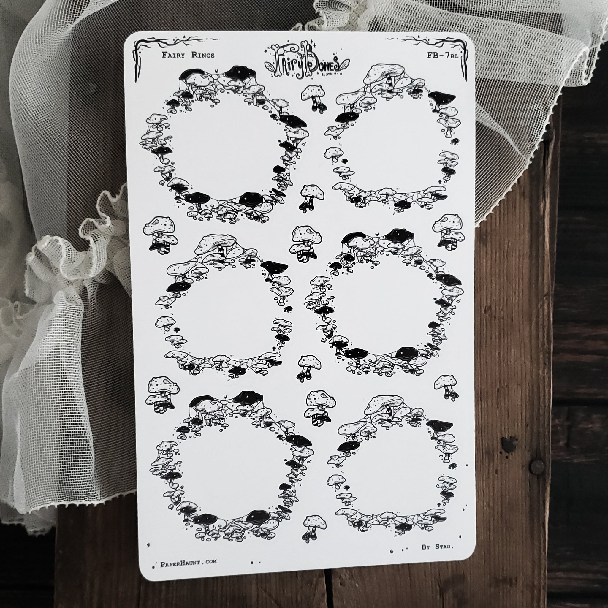 Fairy Ring Planner Boxes Sticker Sheet