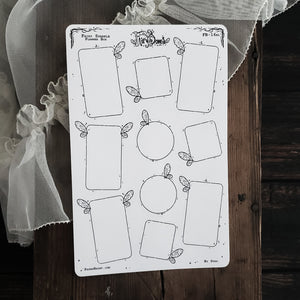 Sparkle Fairy Planner Boxes Sticker Sheet