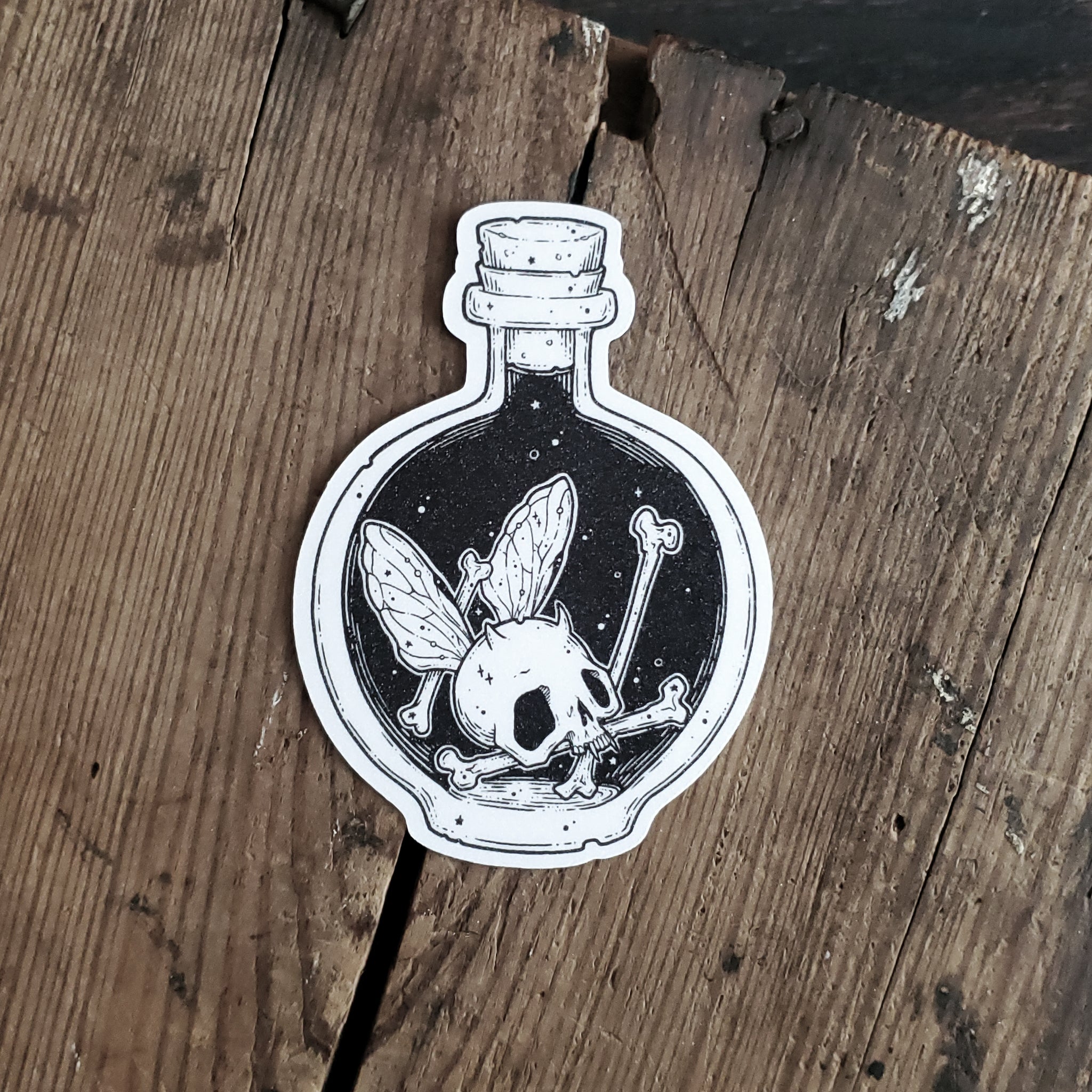Horned Bottled Fairy Magnet