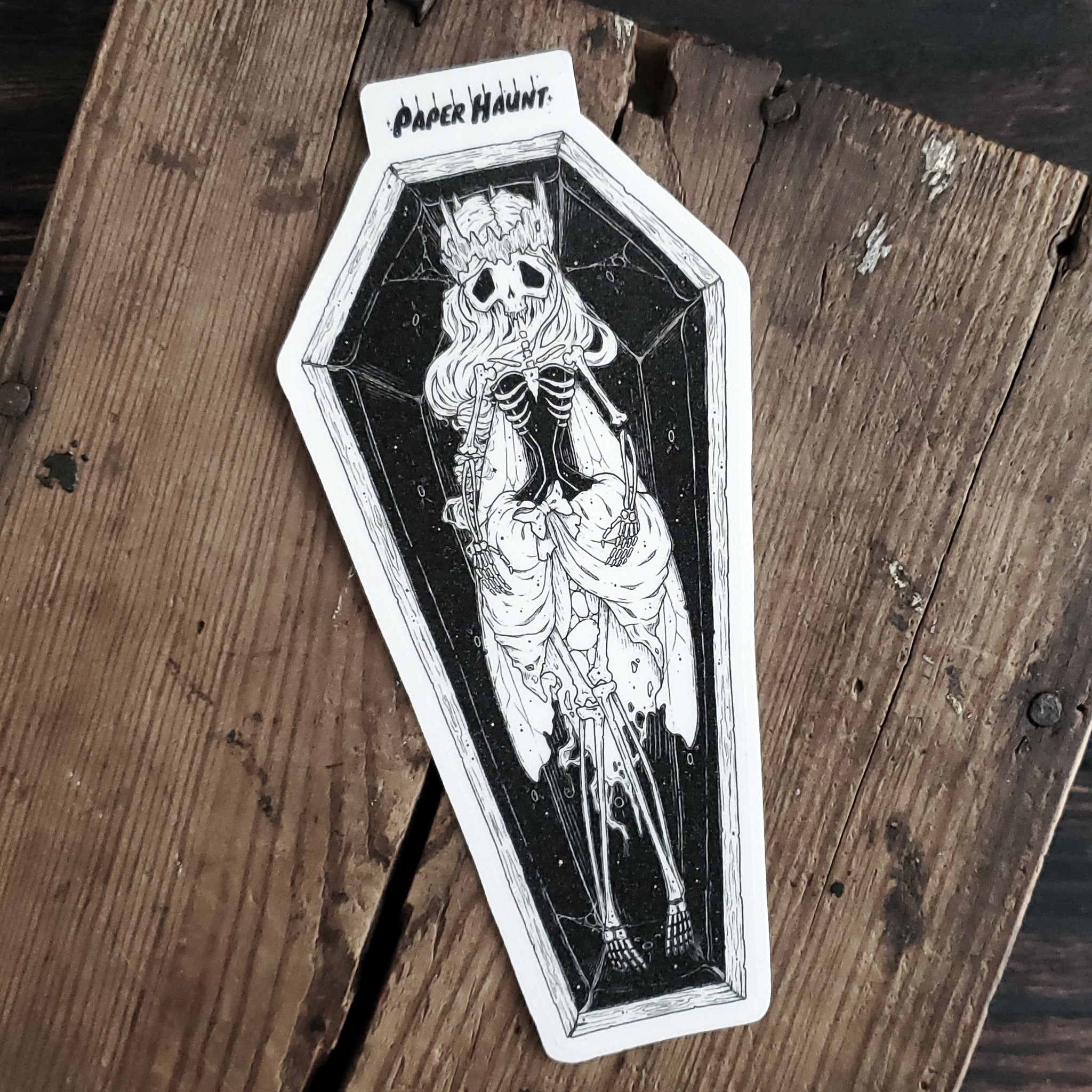 Coffin Fairy Skeleton Sticker