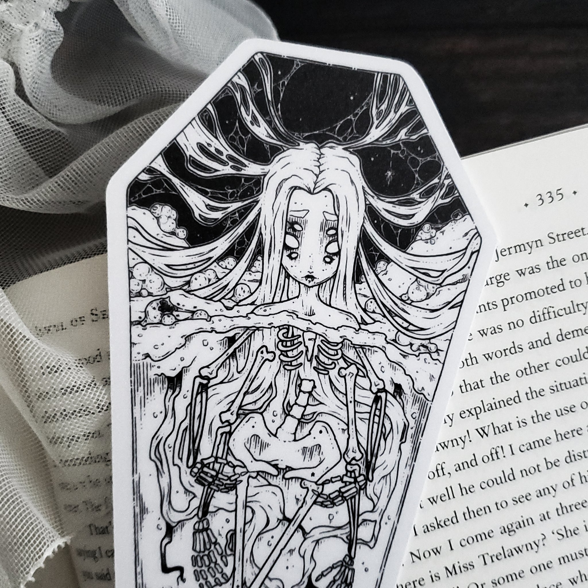 Skeleton Coffin Spider Bookmark