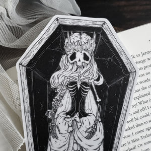 Coffin Skeleton Fairy bookmark