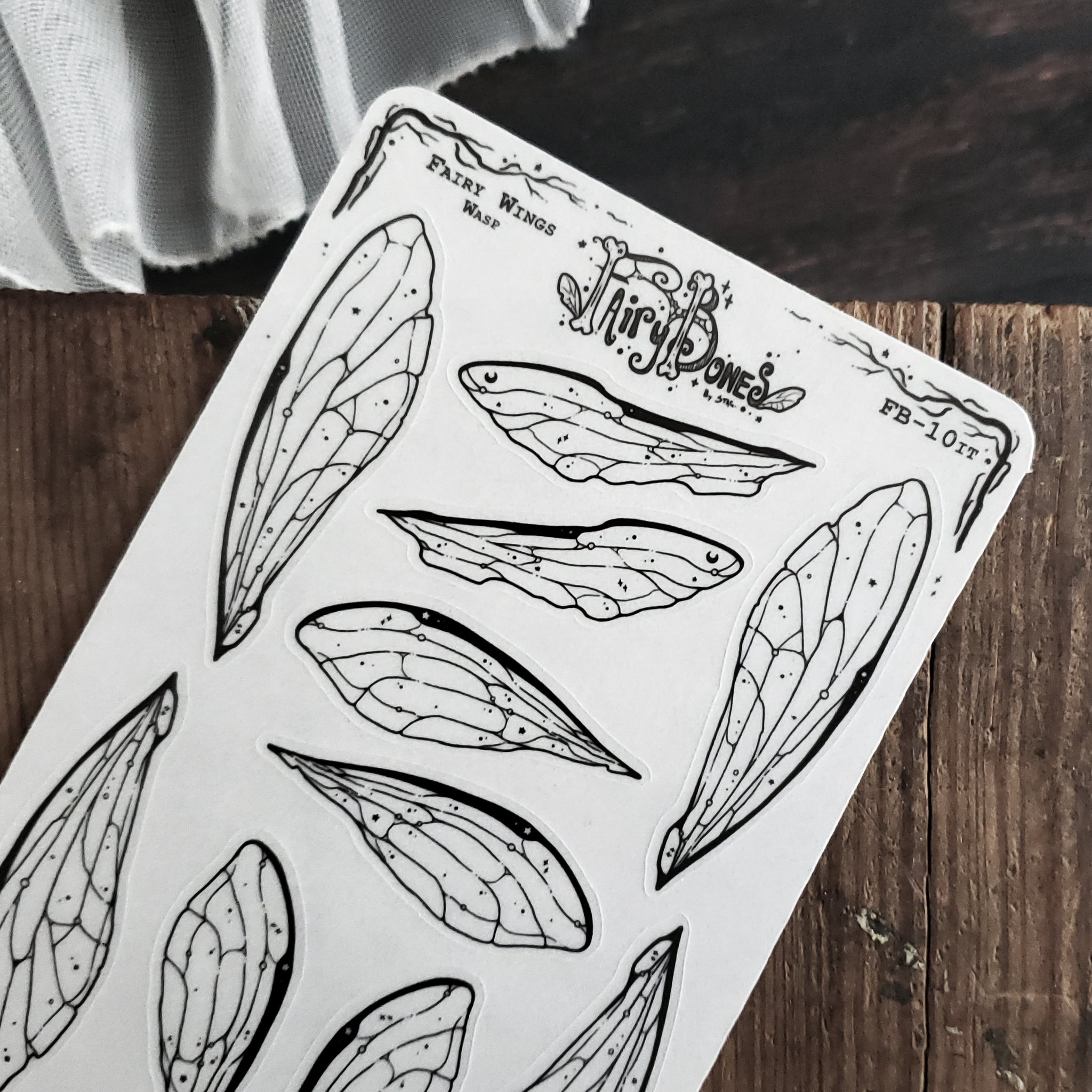 Wasp Fairy Wing STICKER Sheet