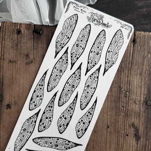 Dragonfly Fairy Wing STICKER Sheet