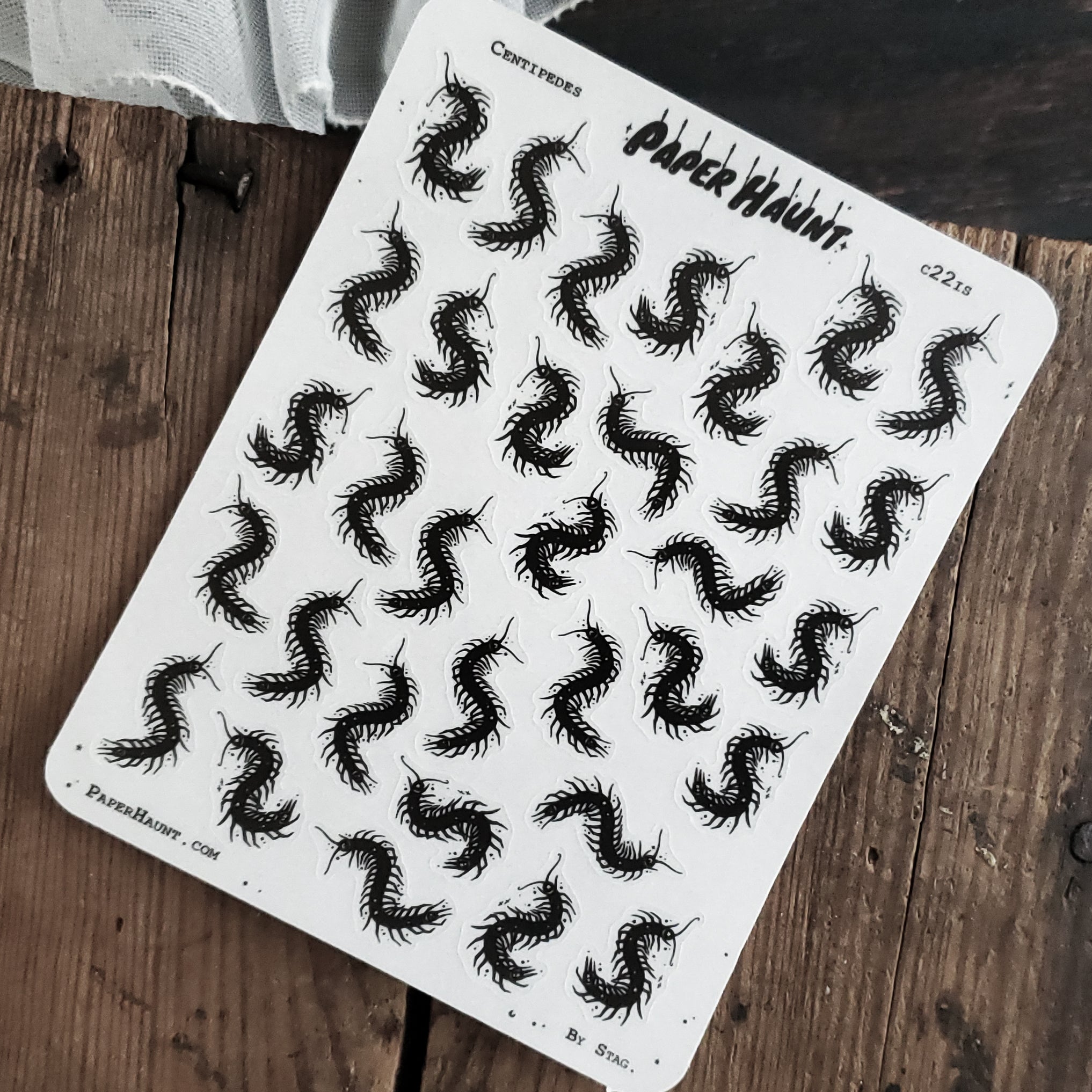 Centipede Planner STICKER Sheet