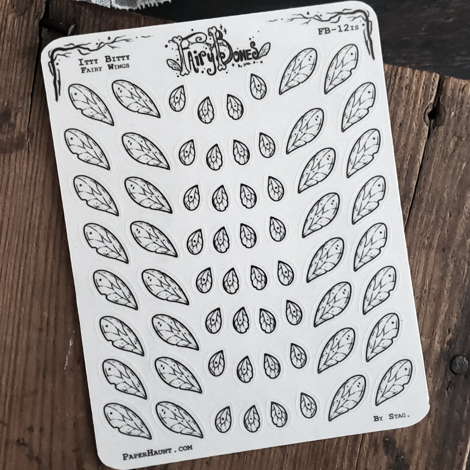 Mini Fairy Wing Planner STICKER Sheet