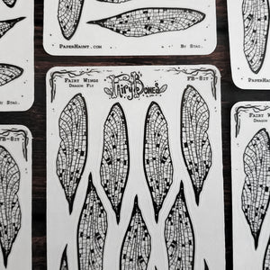Dragonfly Fairy Wing STICKER Sheet