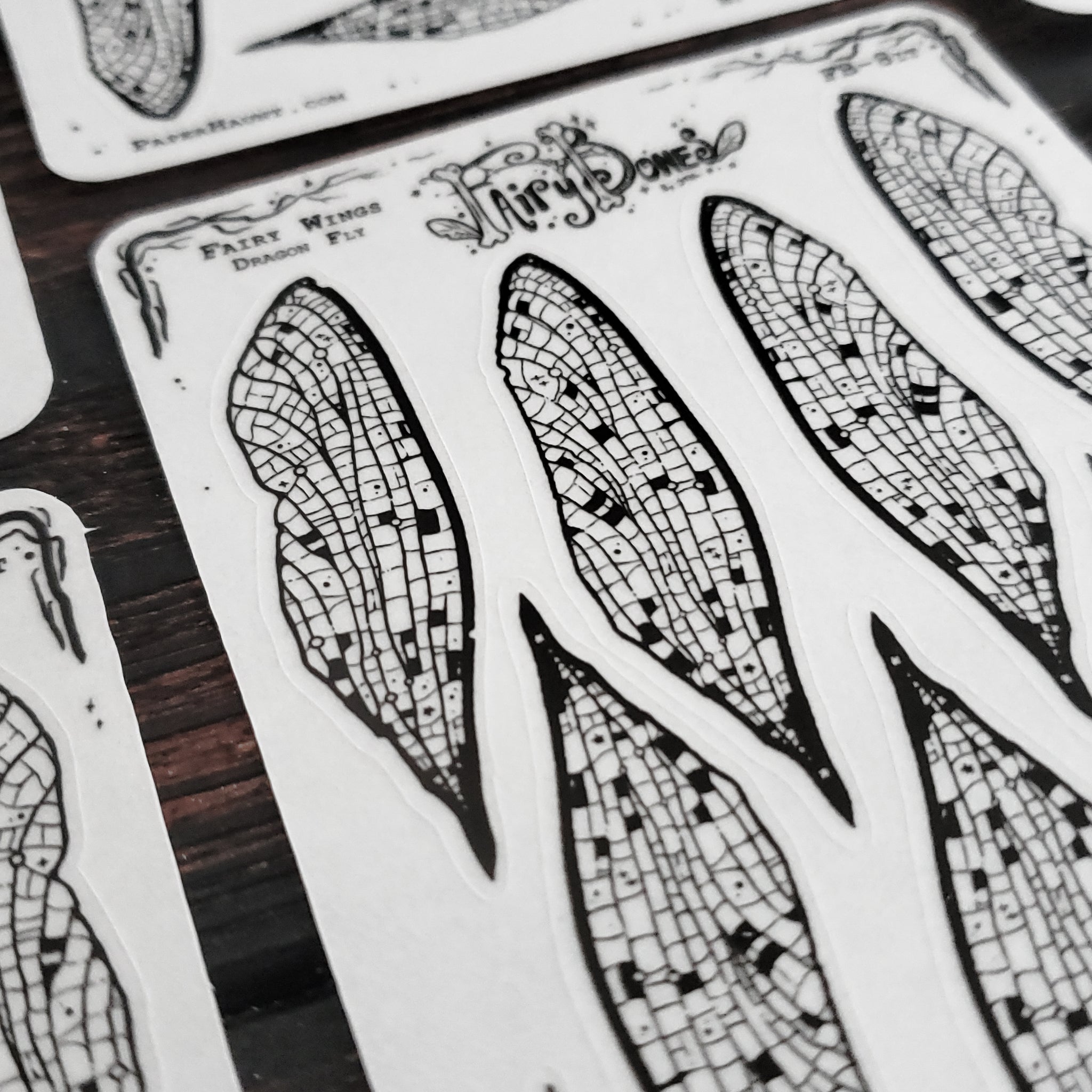 Dragonfly Fairy Wing STICKER Sheet
