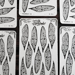 Dragonfly Fairy Wing STICKER Sheet