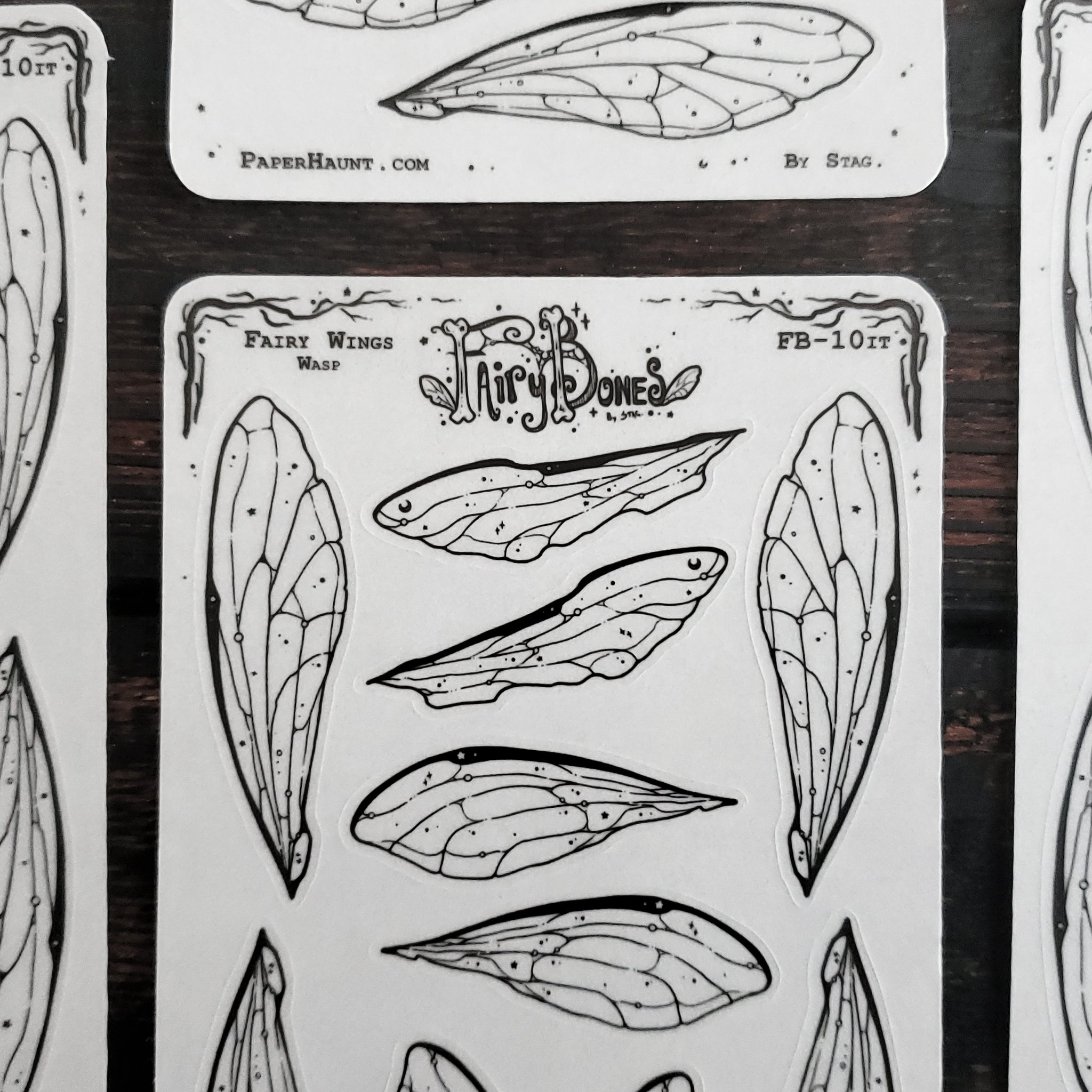 Wasp Fairy Wing STICKER Sheet