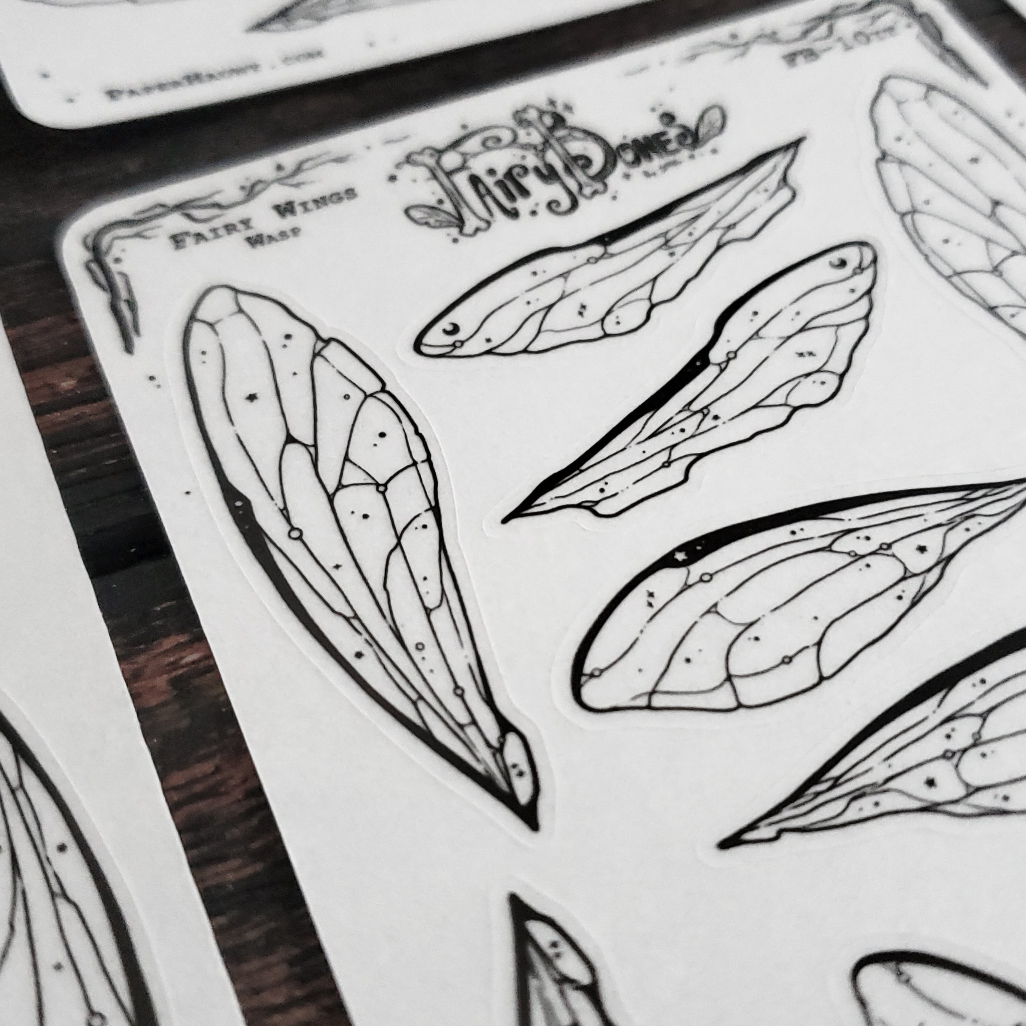 Wasp Fairy Wing STICKER Sheet