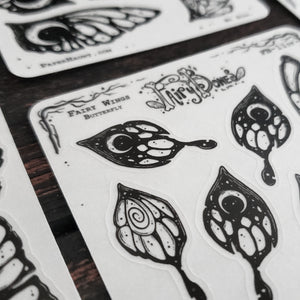 Butterfly Fairy Wing STICKER Sheet