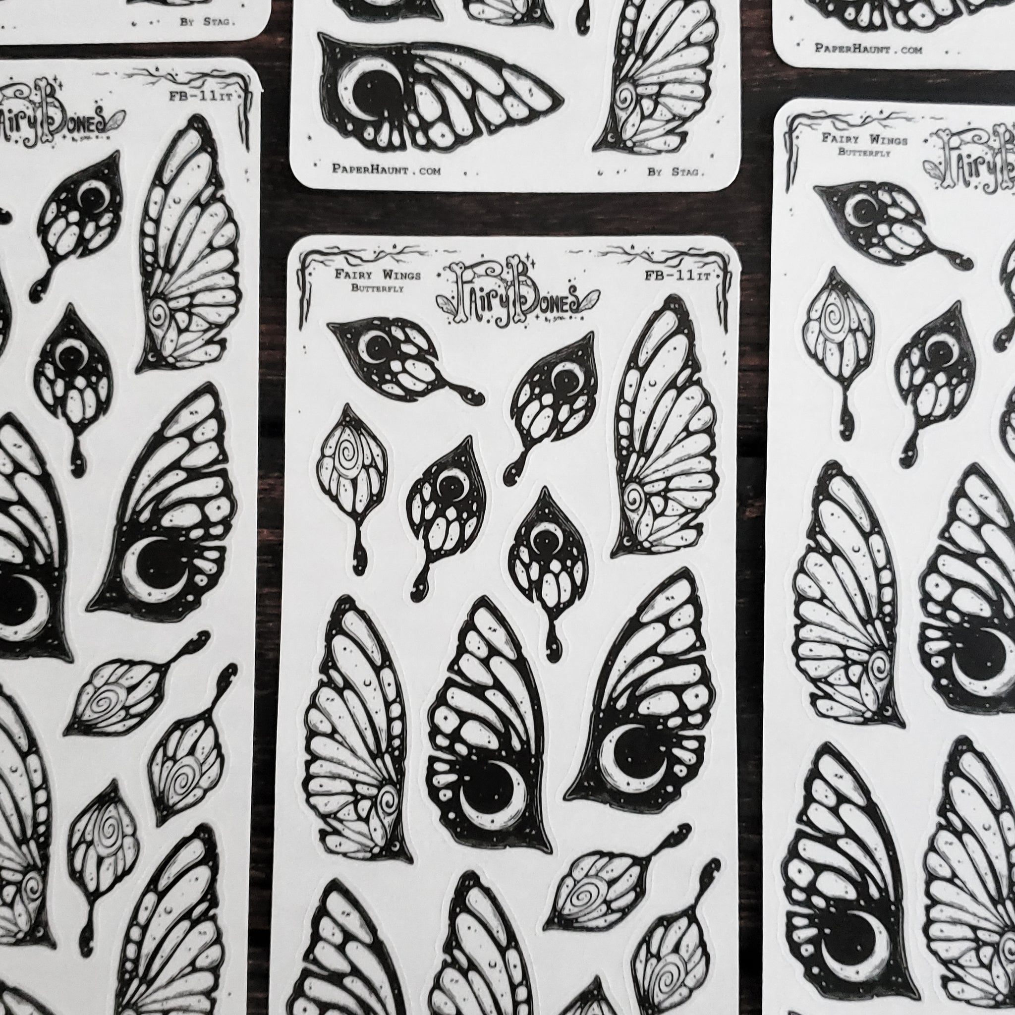 Butterfly Fairy Wing STICKER Sheet