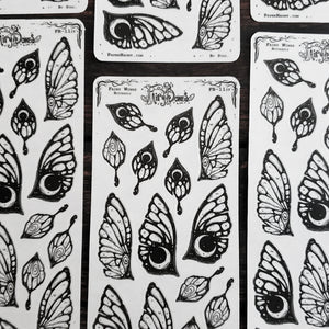 Butterfly Fairy Wing STICKER Sheet