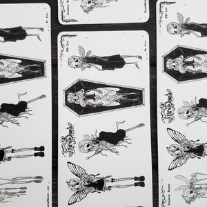 Sparkle Bones Fairy Skeleton STICKER Sheet