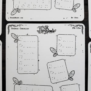 Sparkle Fairy Checkbox Planner Boxes Sticker Sheet