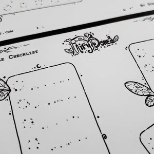 Sparkle Fairy Checkbox Planner Boxes Sticker Sheet