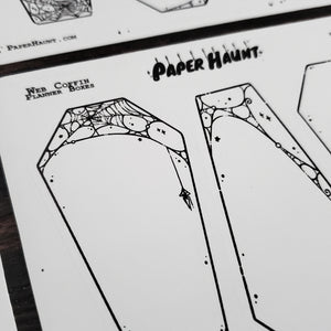 Coffin Web planner boxes Sticker sheet