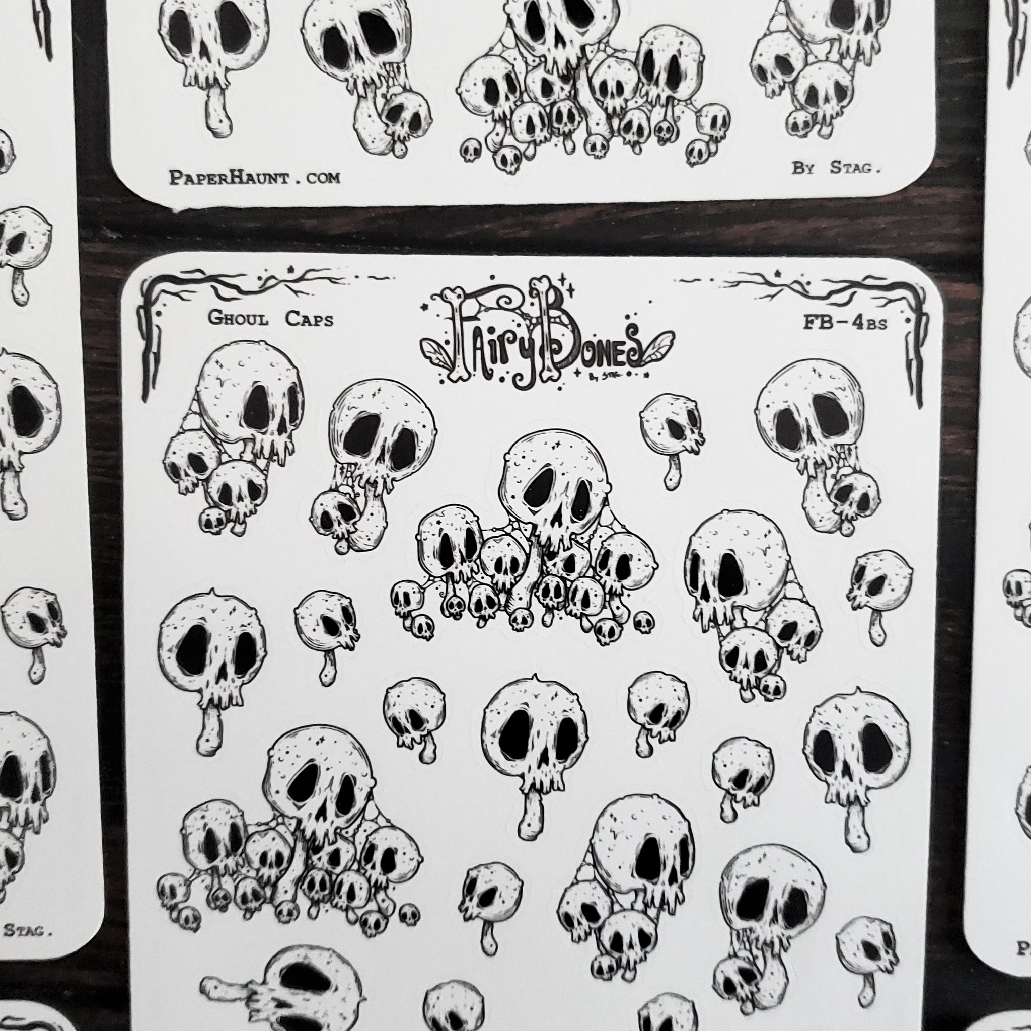 Ghoul Caps Mushroom Planner STICKER Sheet